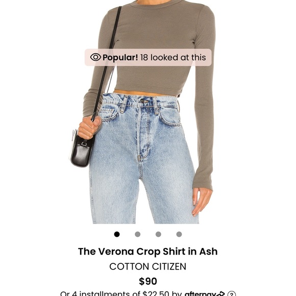 Cotton Cotizen Verona Cropped Tee - Picture 3 of 3
